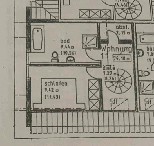 Dachgeschoßwohnung Schlüchtern - 2 Zimmer, 74 m&sup2;, 980&euro; | Angebot:25207225