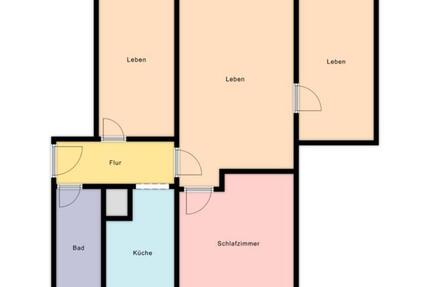 neu renovierte 4 Raumwohnung mit Balkon 4 zimmer