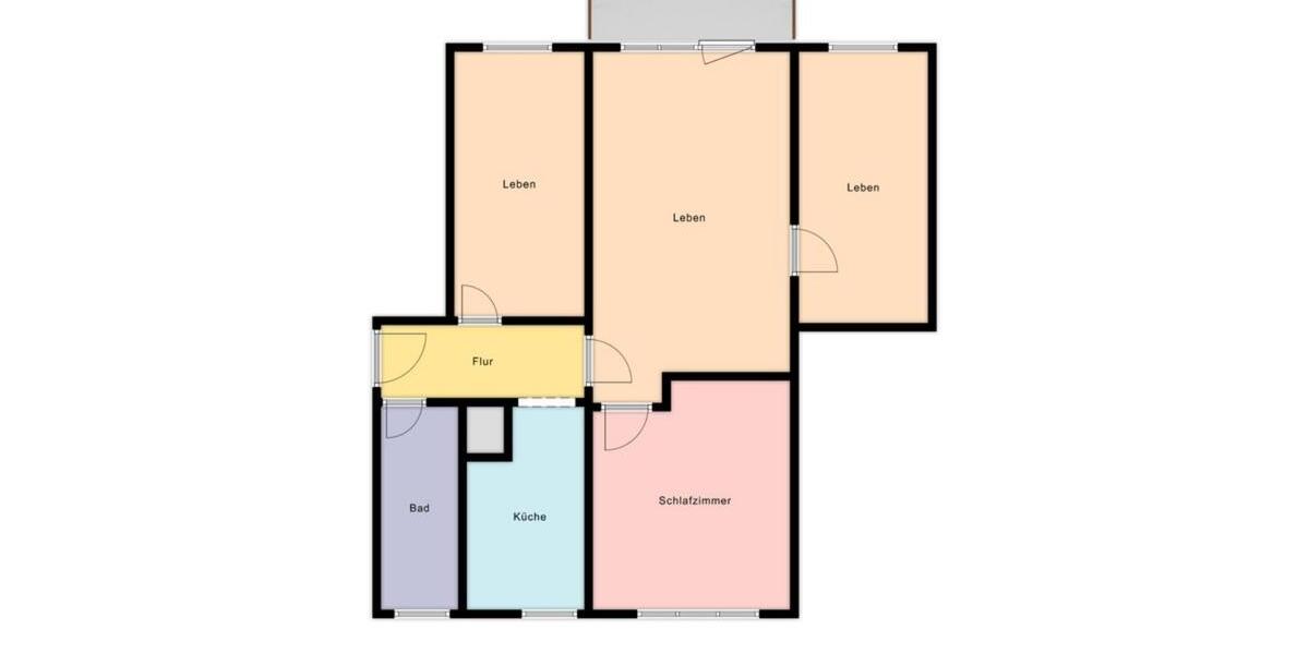 neu renovierte 4 Raumwohnung mit Balkon 4 zimmer