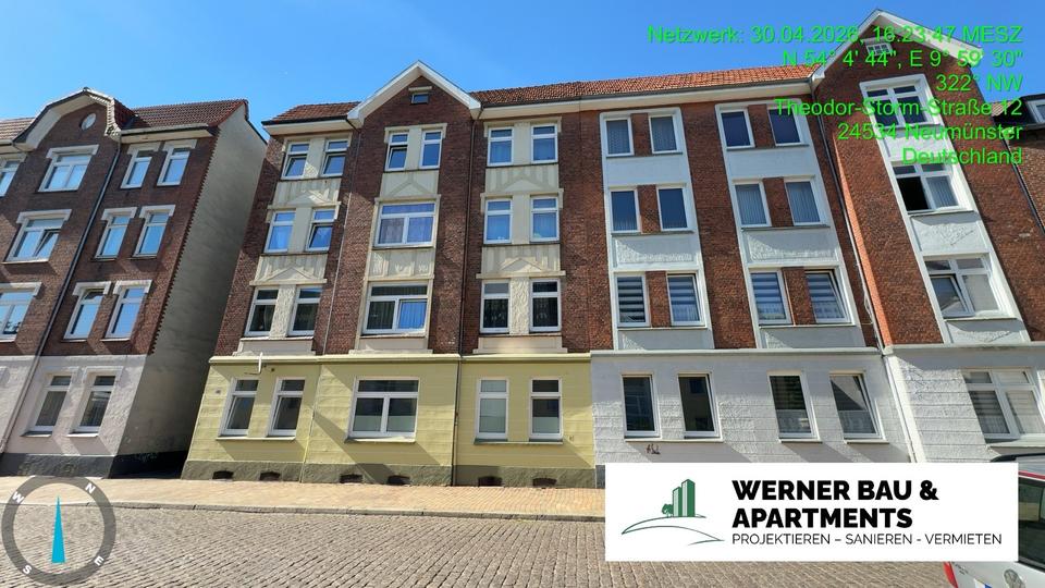 Etagenwohnung Neumünster - 2 Zimmer, 48 m&sup2;, 550&euro; | Angebot:26701646