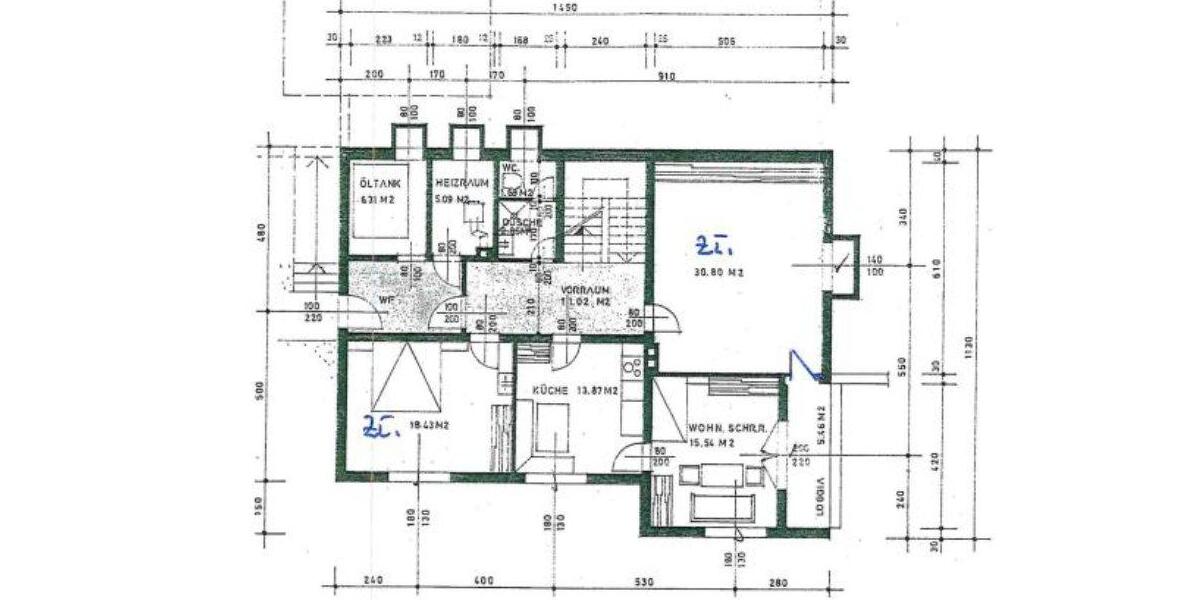 Erdgeschoßwohnung Passau Mühltal - 3 Zimmer, 94 m&sup2;, 900&euro; | Angebot:26494727