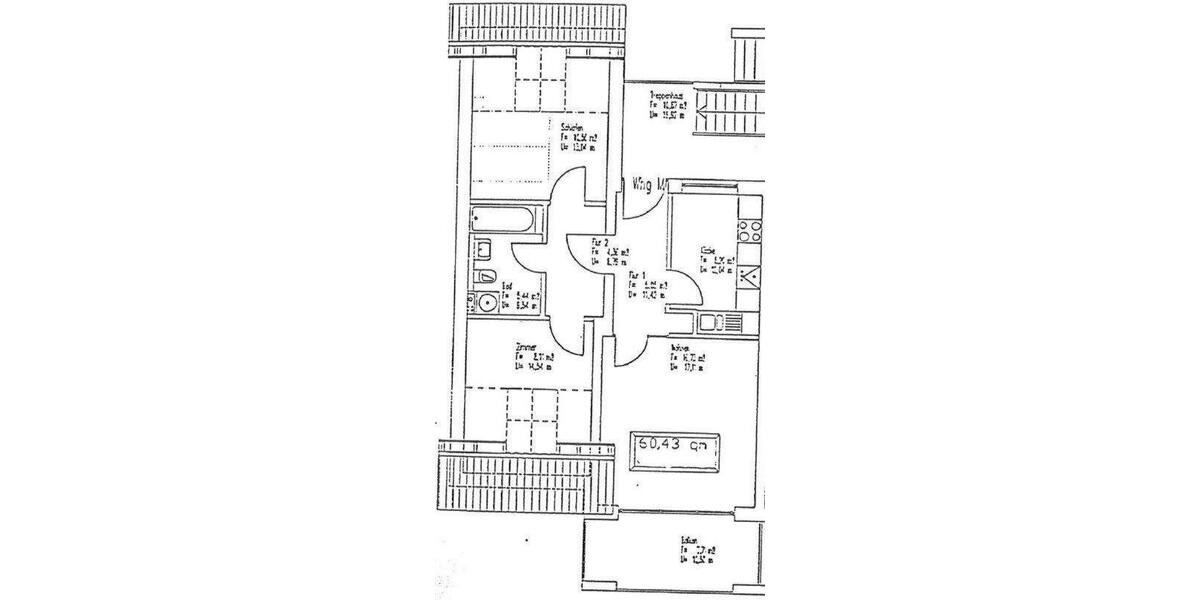 Ab sofort! * Schicke 3-Raumwohnung im DG mit großen Balkon * 3 zimmer