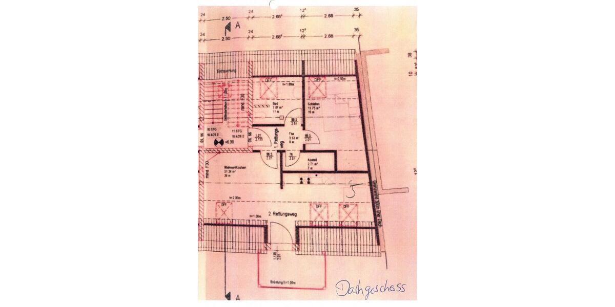 Dachgeschoßwohnung Burg - 2 Zimmer, 56 m&sup2;, 562&euro; | Angebot:25990022