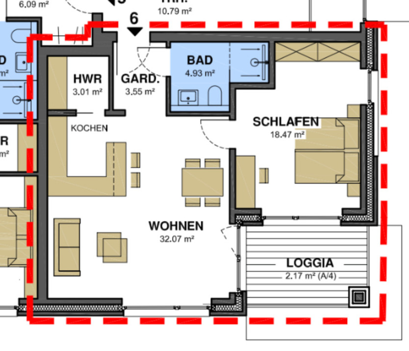 Erstbezug: Moderne 2-Zimmer-Wohnung mit Balkon