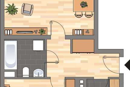 Wohnung Neustadt an der Weinstraße - 2 Zimmer, 57 m&sup2;, 549&euro; | Angebot:26750120