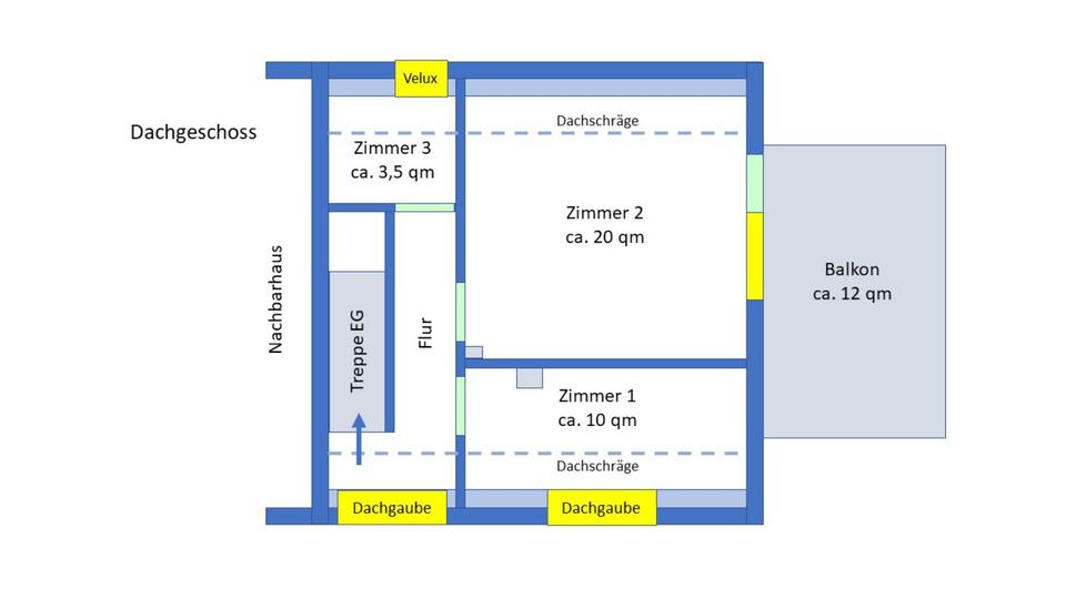 Etagenwohnung Cadenberge - 3 Zimmer, 90 m&sup2;, 825&euro; | Angebot:25759110