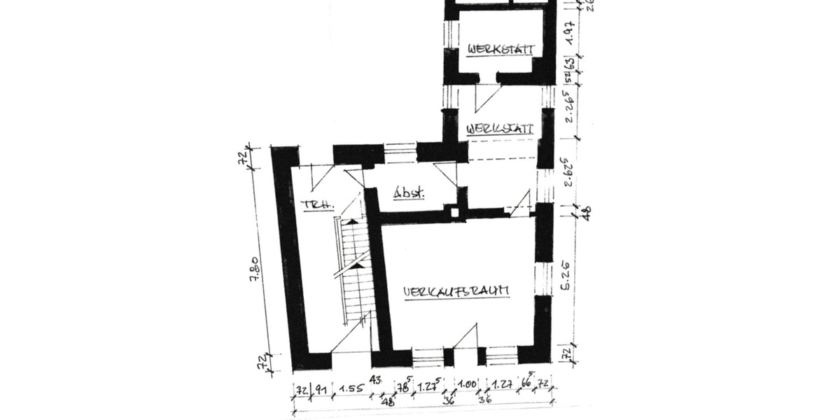 1. Obergeschoß: Lagerraum Abstellraum Werkstatt Hobbyraum 3 zimmer