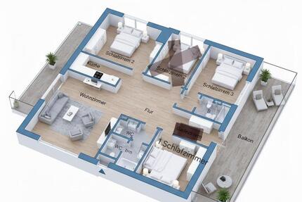 Wohnung Arnsberg Rusch - 4 Zimmer, 81 m&sup2;, 930&euro; | Angebot:24786699