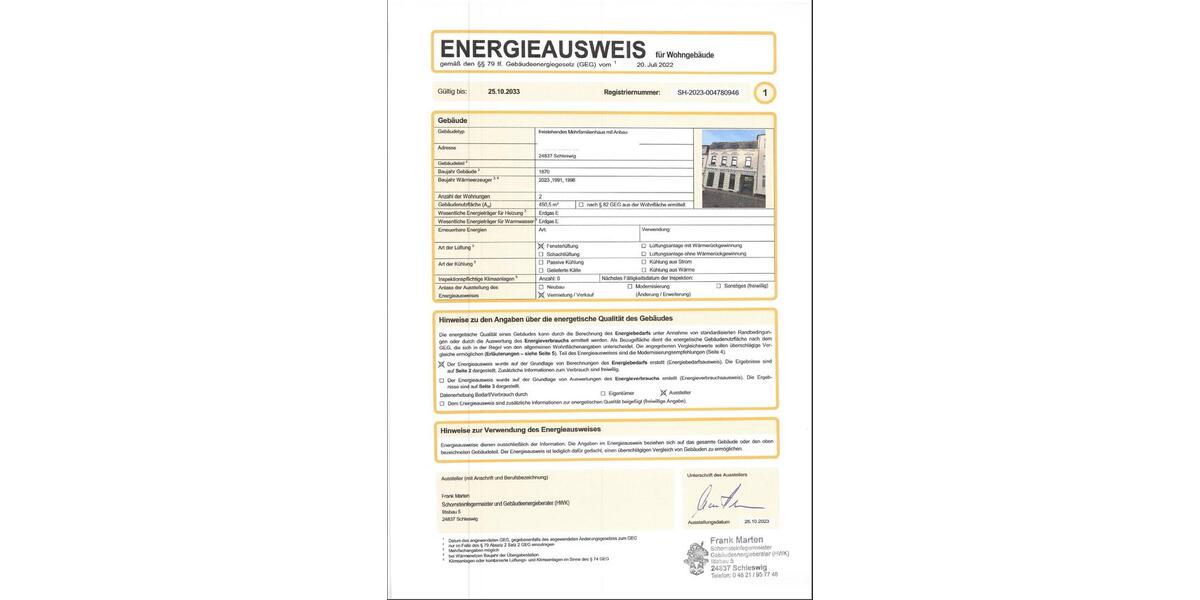 Etagenwohnung Schleswig - 2 Zimmer, 80 m&sup2;, 780&euro; | Angebot:26692820
