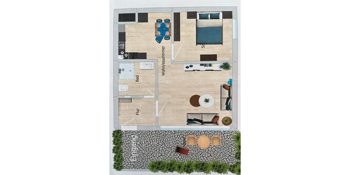 Erdgeschoßwohnung Neckarsulm - 2 Zimmer, 55 m&sup2;, 750&euro; | Angebot:25590311