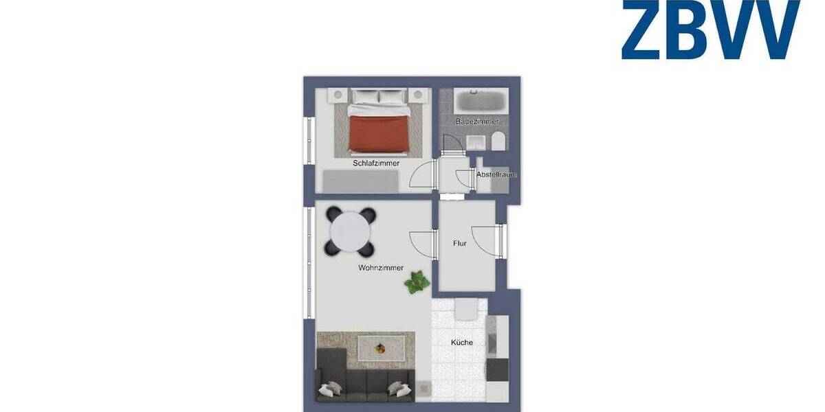 Etagenwohnung Bremen Buntentor - 2 Zimmer, 55 m&sup2;, 583&euro; | Angebot:25700246