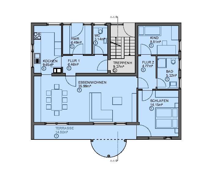 Etagenwohnung Neuenstein - 4 Zimmer, 99 m&sup2;, 1.085&euro; | Angebot:23832482