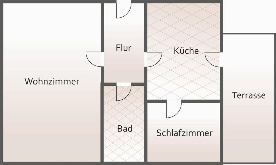 Erdgeschoßwohnung Meißen - 2 Zimmer, 50 m&sup2;, 300&euro; | Angebot:26032895