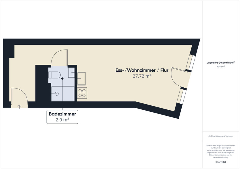 1 MONAT MIETFREI | All-inclusive-Miete: Apartment für Studierende + Auszubildende | Large Bude