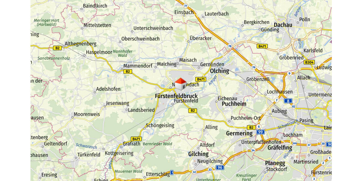 WINDISCH — Frisch renoviert und mit besonderer Architektur — 3-Zimmer-DG-Wohnung — bezugsfrei! - Dachgeschoßwohnung Fürstenfeldbruck | Angebot:24298906