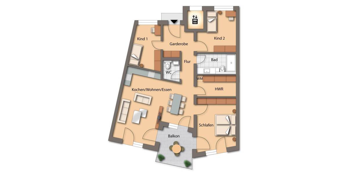 Etagenwohnung Seubersdorf - 4 Zimmer, 123 m&sup2;, 1.090&euro; | Angebot:26740274