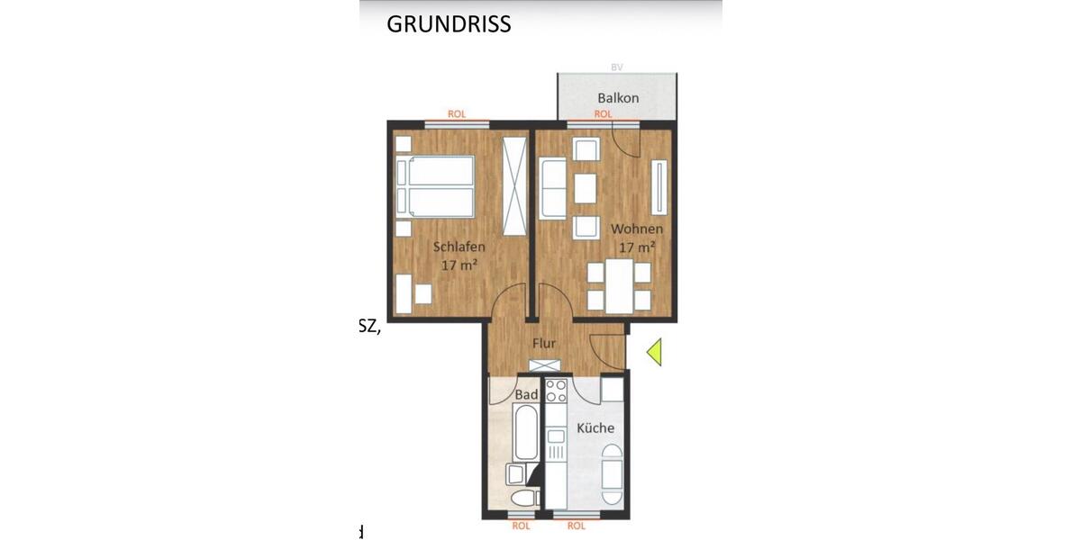 Erdgeschoßwohnung Lübbenau (Spreewald) - 1 Zimmer, 49 m&sup2;, 400&euro; | Angebot:25269211