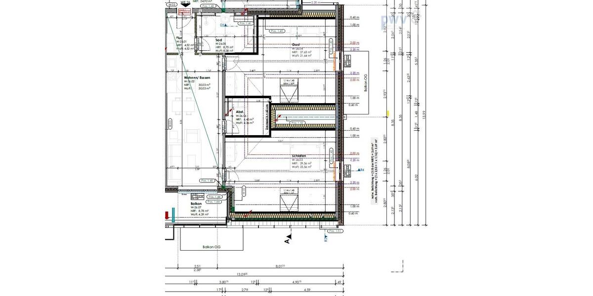 Dachgeschoßwohnung Aurich Egels und Wallinghausen - 3 Zimmer, 98 m&sup2;, 1.190&euro; | Angebot:26545442