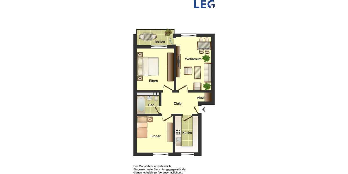 Etagenwohnung Grevenbroich - 3 Zimmer, 69 m&sup2;, 670&euro; | Angebot:26750254