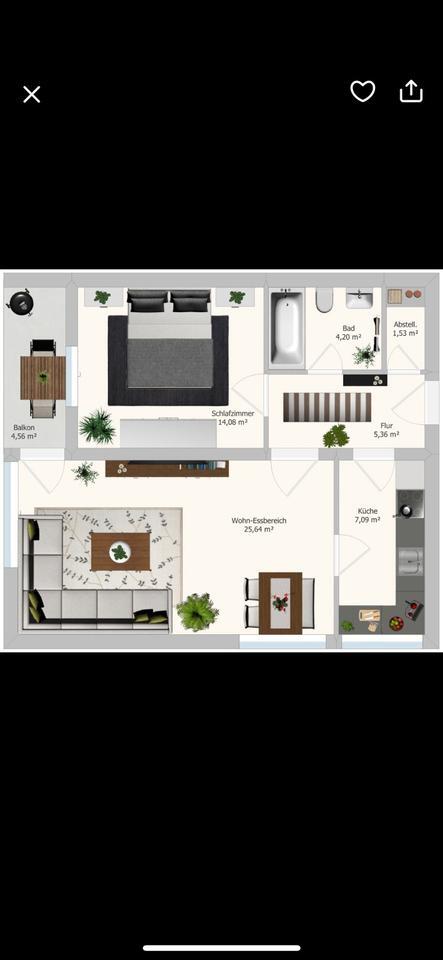 Schöne 2 Zimmer Wohnung im Vilshofen an der Donau