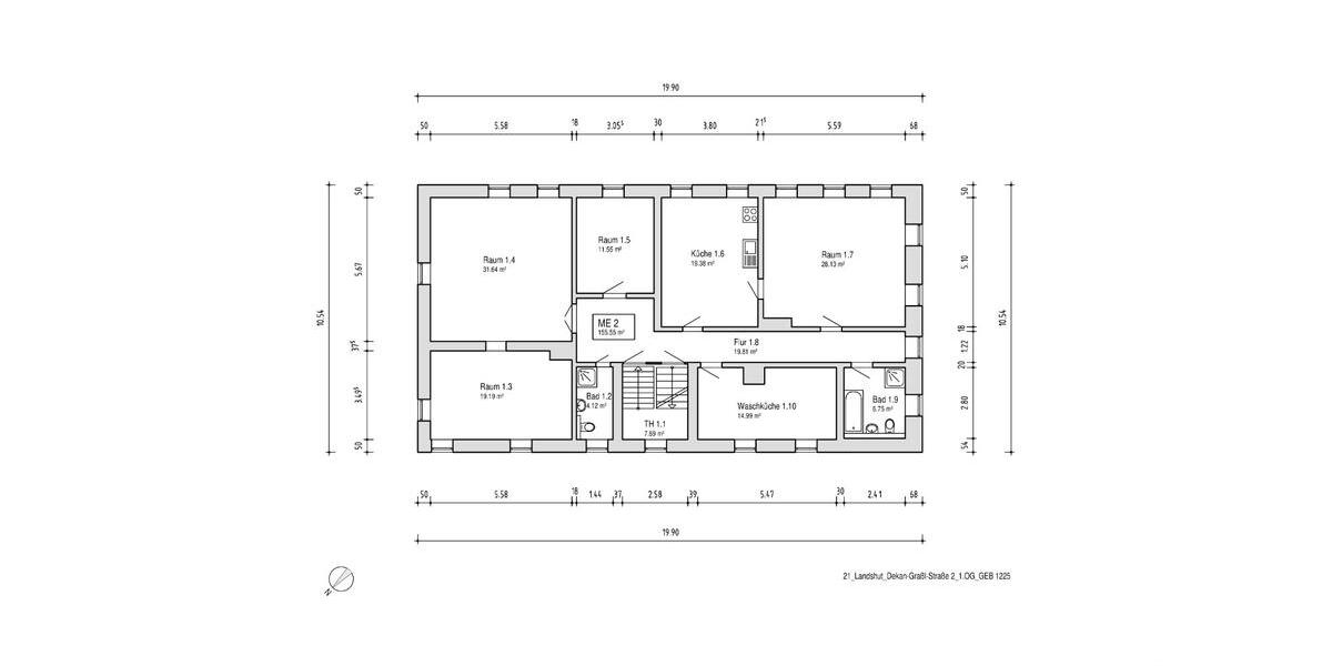 Etagenwohnung Bruckberg - 5 Zimmer, 149 m&sup2;, 1.424&euro; | Angebot:26144839