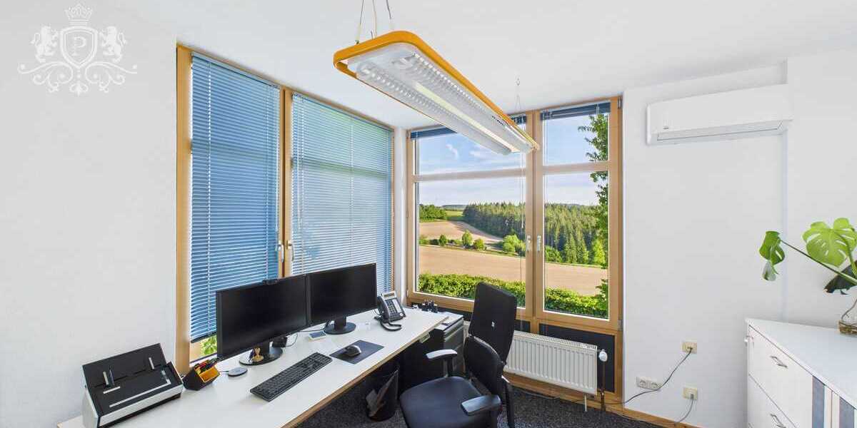 Moderne Bürofläche 294 m² Naturblick Nähe Luxemburg & Bleialf Klimaanlage Bis 12 Stellplätze - Gewerbeobjekt Winterspelt | Angebot:24466006