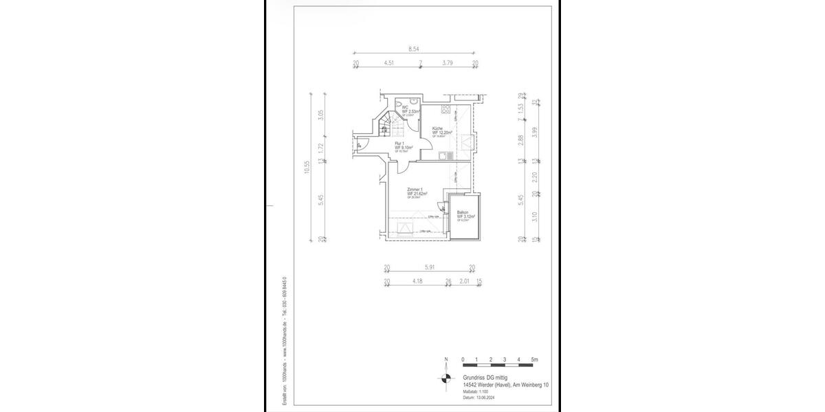 Maisonettenwohnung Werder (Havel) - 2 Zimmer, 73 m&sup2;, 1.228&euro; | Angebot:25836978