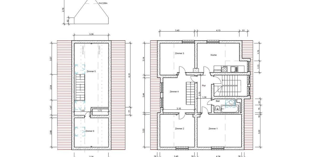 Etagenwohnung Waren (Müritz) - 5 Zimmer, 90 m&sup2;, 750&euro; | Angebot:26637135