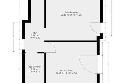 Wohnung Schmelz - 2 Zimmer, 50 m&sup2;, 600&euro; | Angebot:25350674