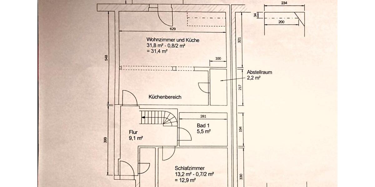 Maisonettenwohnung Altenberg - 4 Zimmer, 95 m&sup2;, 800&euro; | Angebot:26351414