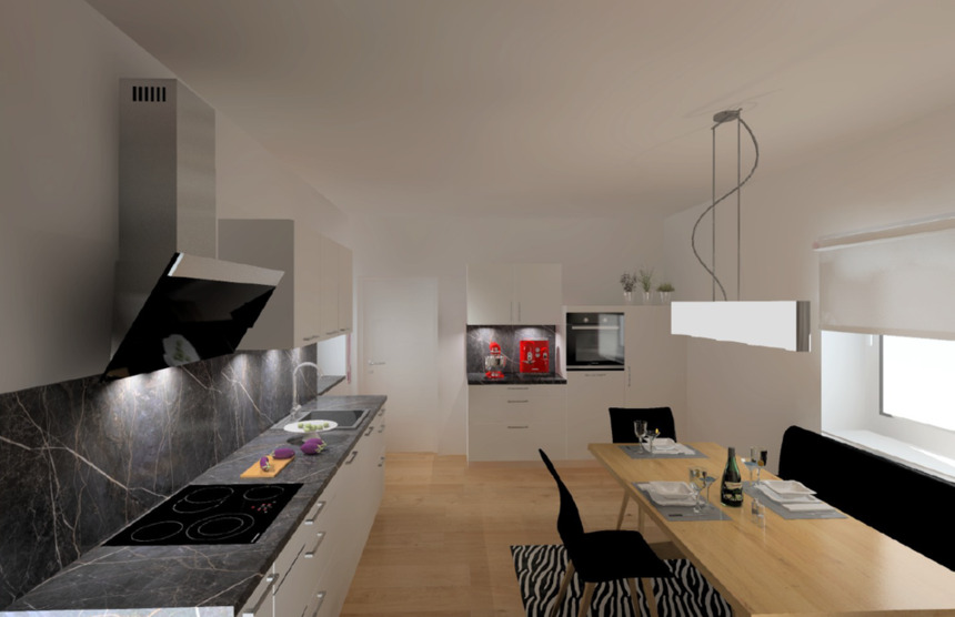 Vermiete renovierte Wohnung 119qm mit Garten und Garage
