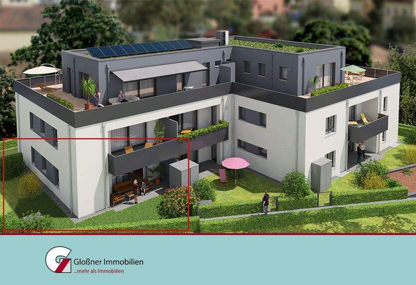 Barrierefrei im Erdgeschoss mit Garten 3 zimmer