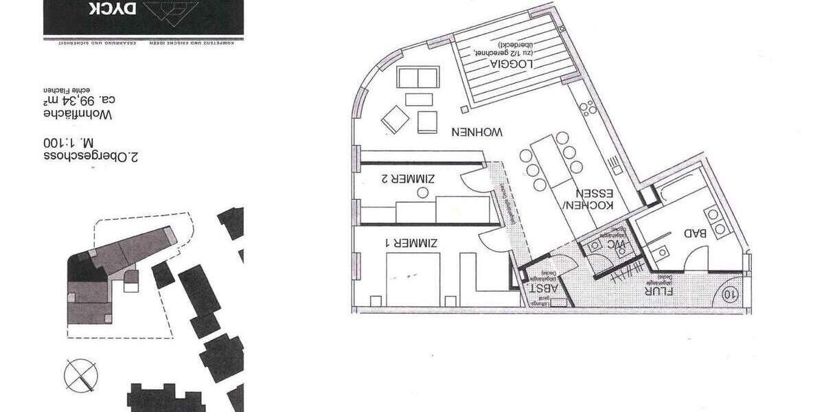 Etagenwohnung Kirchheim unter Teck Kirchheim - 3 Zimmer, 99 m&sup2;, 1.350&euro; | Angebot:25696489