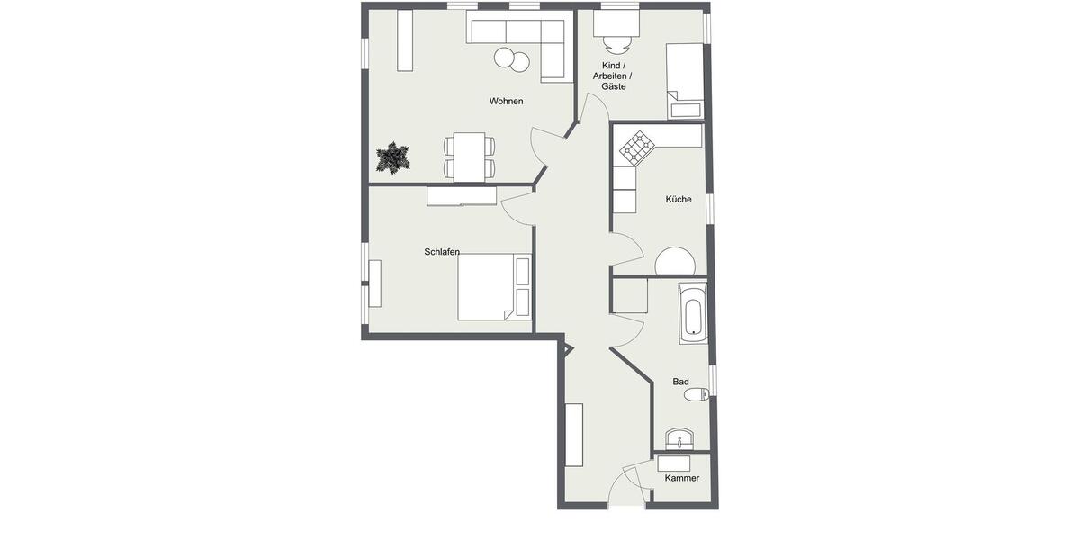 Etagenwohnung Moisburg - 3 Zimmer, 81 m&sup2;, 800&euro; | Angebot:26022666