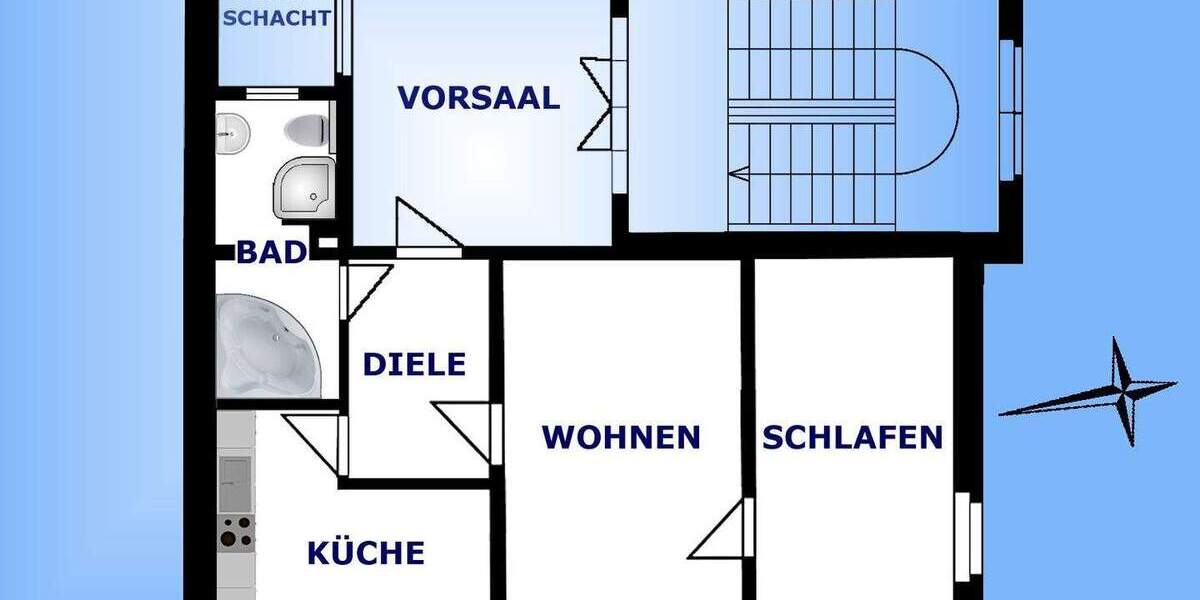 Etagenwohnung Greiz Irchwitz - 2 Zimmer, 72 m&sup2;, 432&euro; | Angebot:25729333