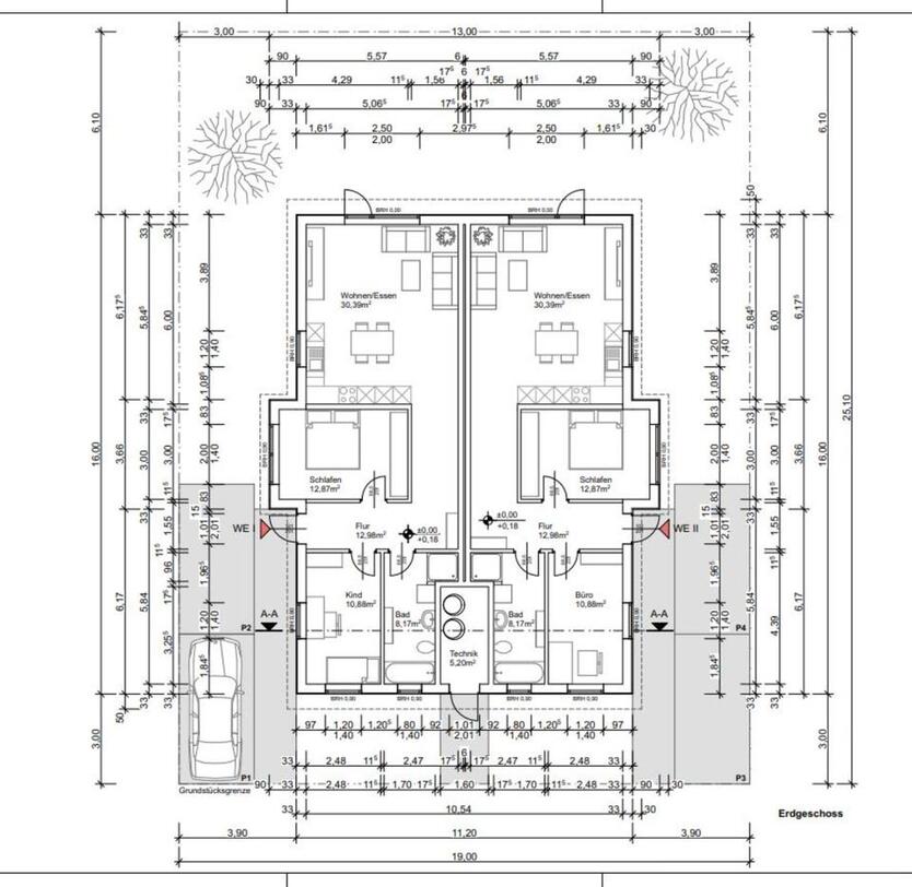 NEUBAU, Erstbezug, Doppelhaushälfte in ruhiger Lage zimmer