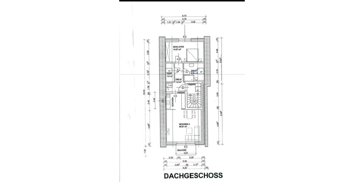 Dachgeschosswohnung Herzebrock 2 zimmer
