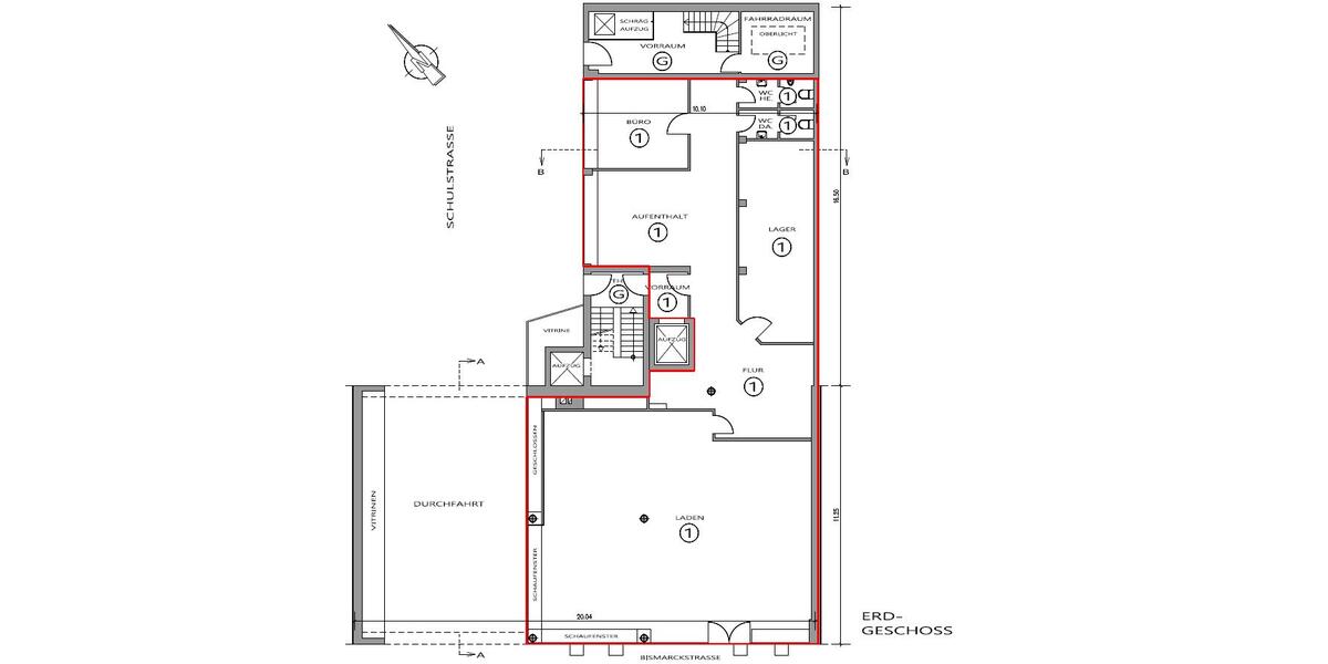 *** modernisierte Gewerbefläche in der Innenstadt zu vermieten *** zimmer