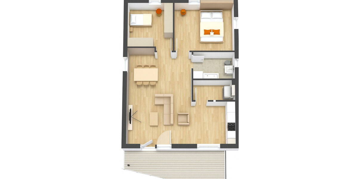 Etagenwohnung Nordrach Hintertal - 3 Zimmer, 96 m&sup2;, 1.175&euro; | Angebot:26597842
