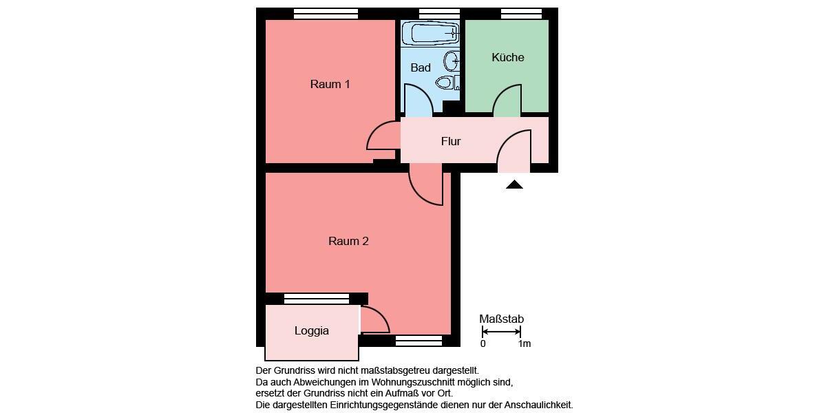 Erdgeschoßwohnung Plettenberg - 2 Zimmer, 48 m&sup2;, 359&euro; | Angebot:26297054