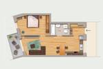 Etagenwohnung Nürnberg Zerzabelshof - 2 Zimmer, 57 m&sup2;, 900&euro; | Angebot:26597778