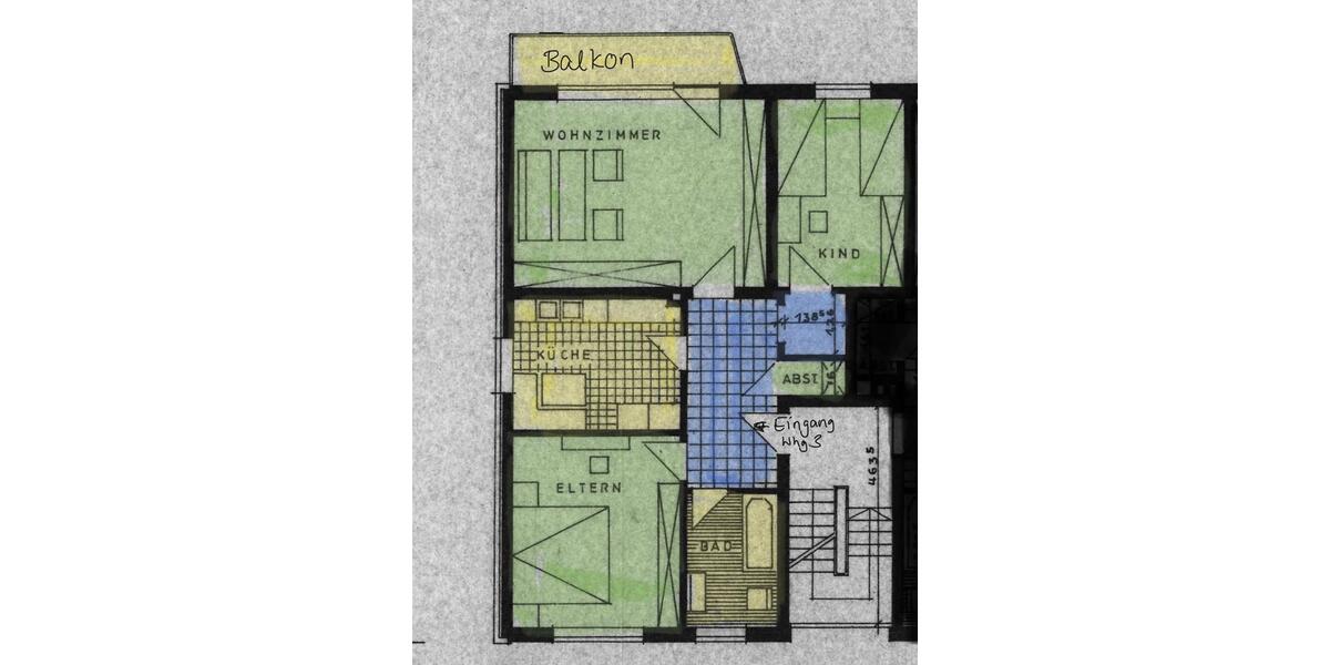 Etagenwohnung Versmold - 3 Zimmer, 73 m&sup2;, 750&euro; | Angebot:26441357