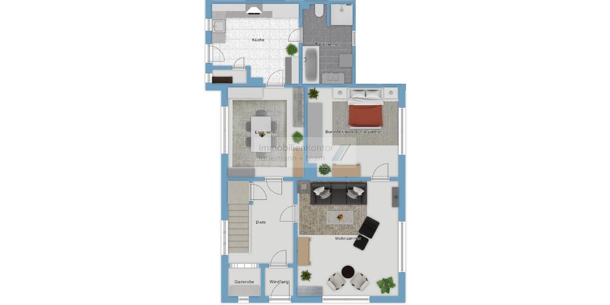 Doppelhaushälfte Ottersberg - 4 Zimmer, 112 m&sup2;, 990&euro; | Angebot:25144116