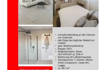 Wohnung Gütersloh Kattenstroth - 3 Zimmer, 97 m&sup2;, 1.100&euro; | Angebot:25807057