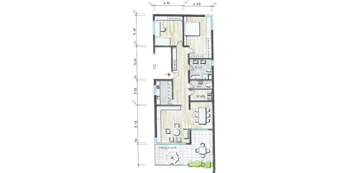 Etagenwohnung Göppingen - 3.5 Zimmer, 115 m&sup2;, 1.700&euro; | Angebot:26522662