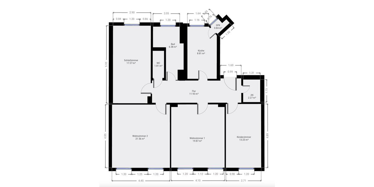 Wohnen auf Zeit Freiberg - 54 Zimmer, 104 m&sup2;, 430&euro; | Angebot:26579144