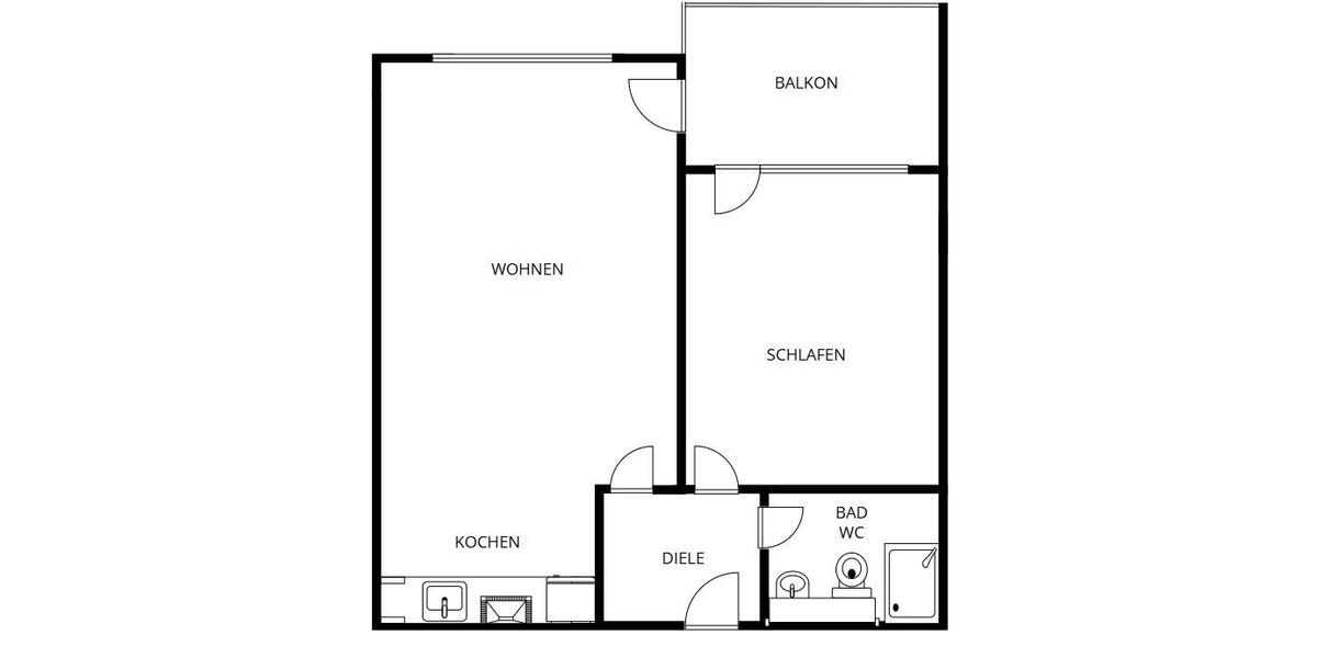 Erdgeschoßwohnung Unterkirnach - 2 Zimmer, 56 m&sup2;, 500&euro; | Angebot:26462446