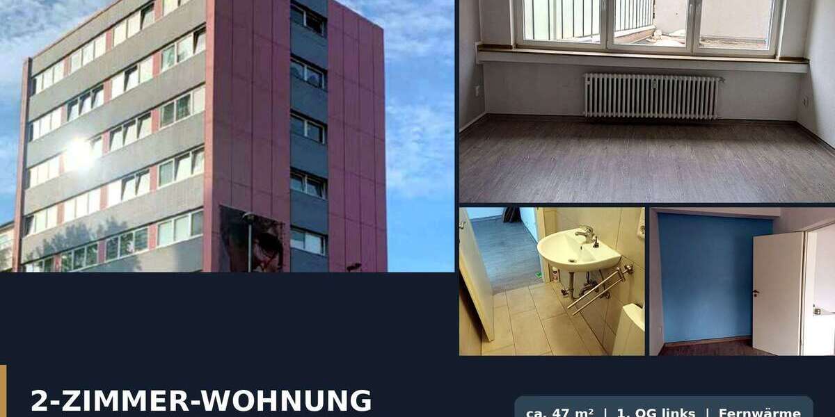 Etagenwohnung Mönchengladbach Süd - 2 Zimmer, 47 m&sup2;, 520&euro; | Angebot:27147123