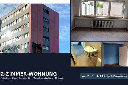 Wohnung Mönchengladbach Süd - 2 Zimmer, 47 m&sup2;, 520&euro; | Angebot:27147123