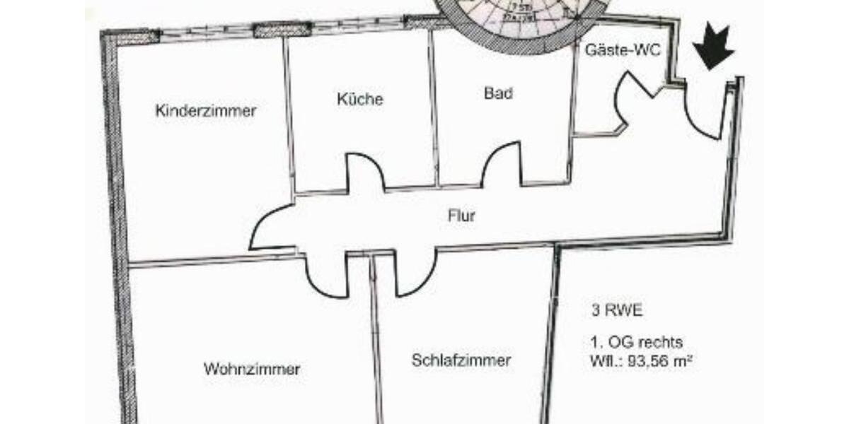 Etagenwohnung Bad Muskau - 3 Zimmer, 94 m&sup2;, 485&euro; | Angebot:24378960